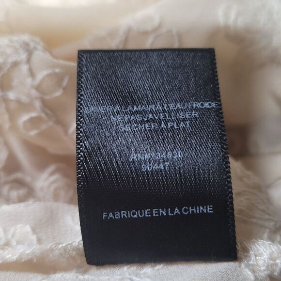 Anthropologie Sunday in Brooklyn Fiona Sweater Eyelet Layered Cream Womens small - Picture 8 of 13